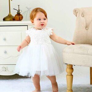 Baby Girls Christening Dress 3-6M NWT